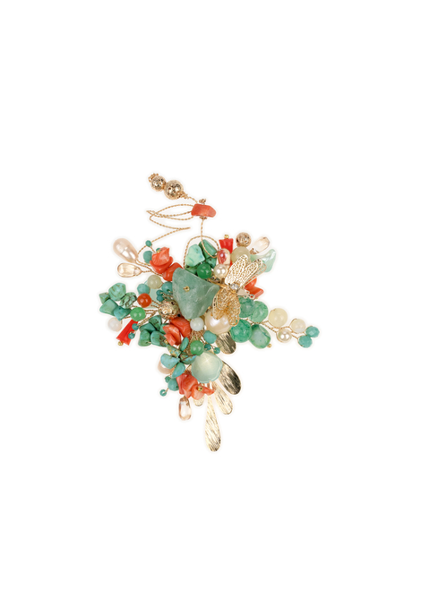 Коралловый сад т100 Брошь