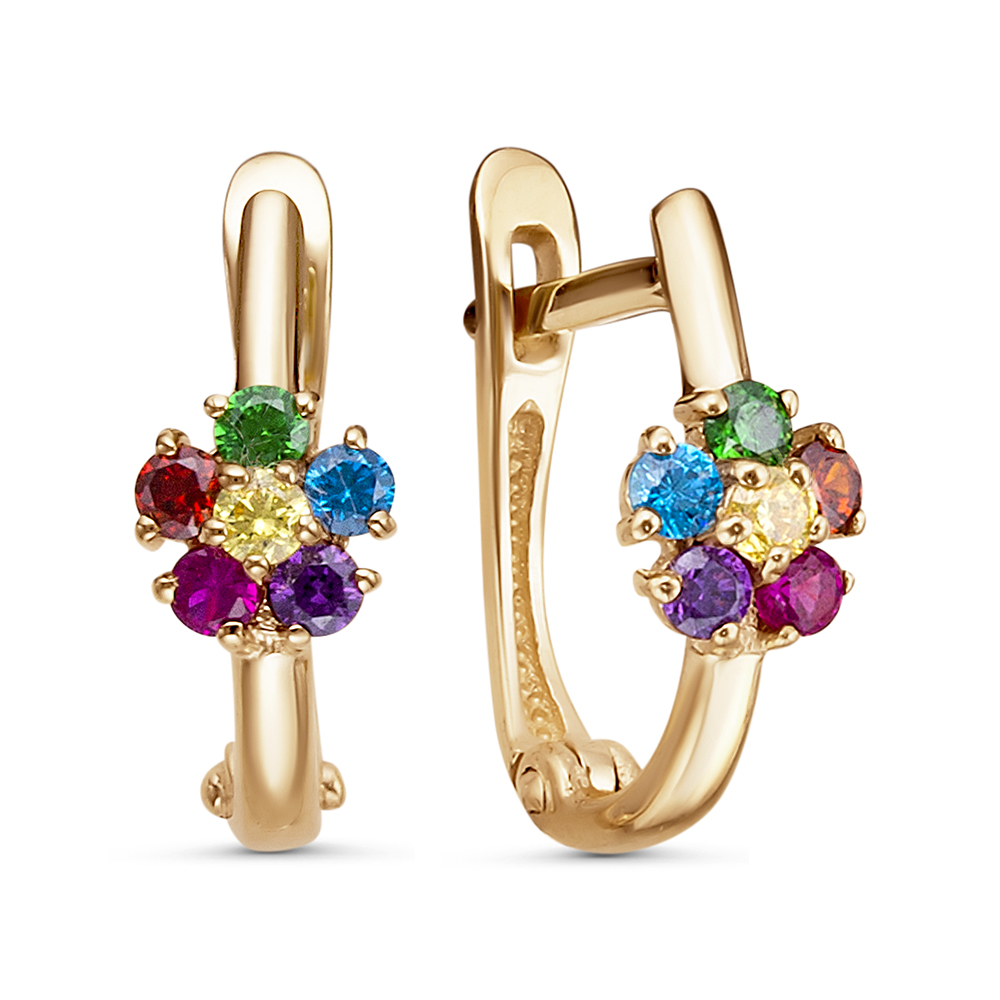 121330-1 Серьги (Au 585)