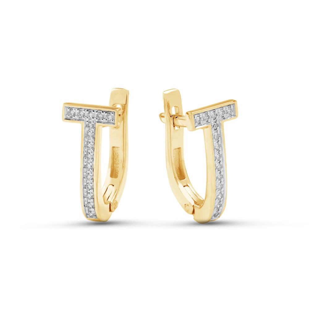 С-1223-03 Серьги (Au 585)