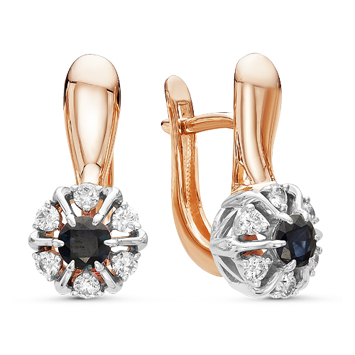 02-2255/2 Серьги (Au 585)