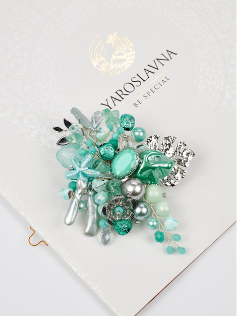 Морская царевна т000 Брошь