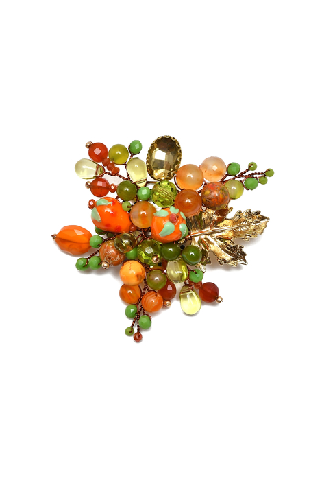 Июльская морошка д50 Брошь