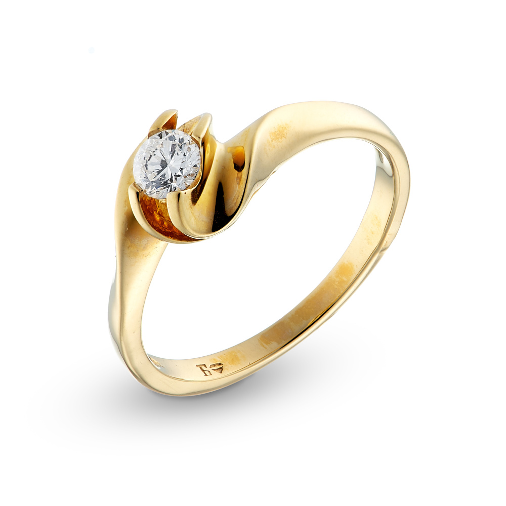 RY2245D Кольцо (Au 585)