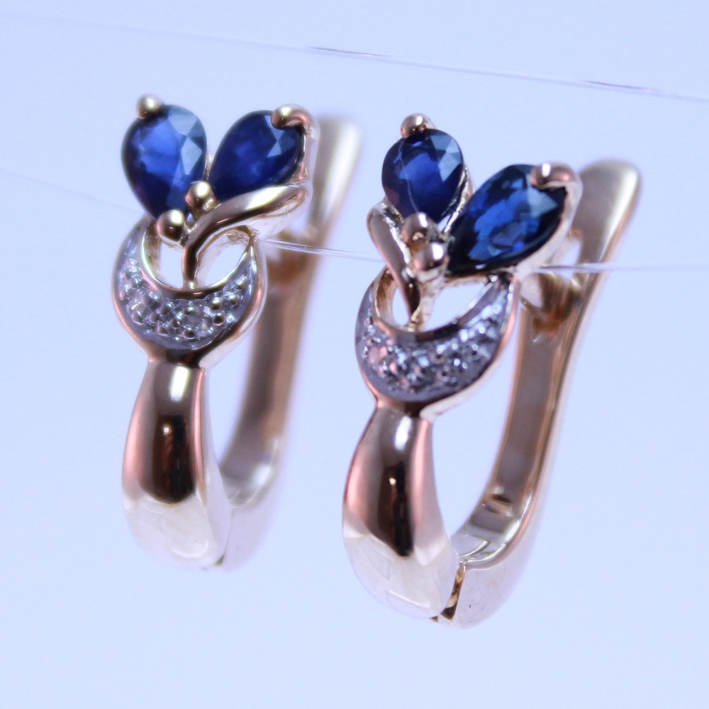 С 350079  КС Серьги (Au 585)