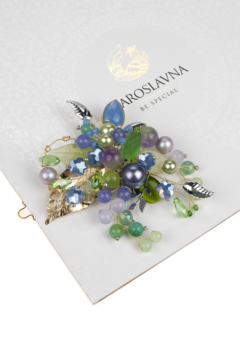Очарование сирени т000 Брошь