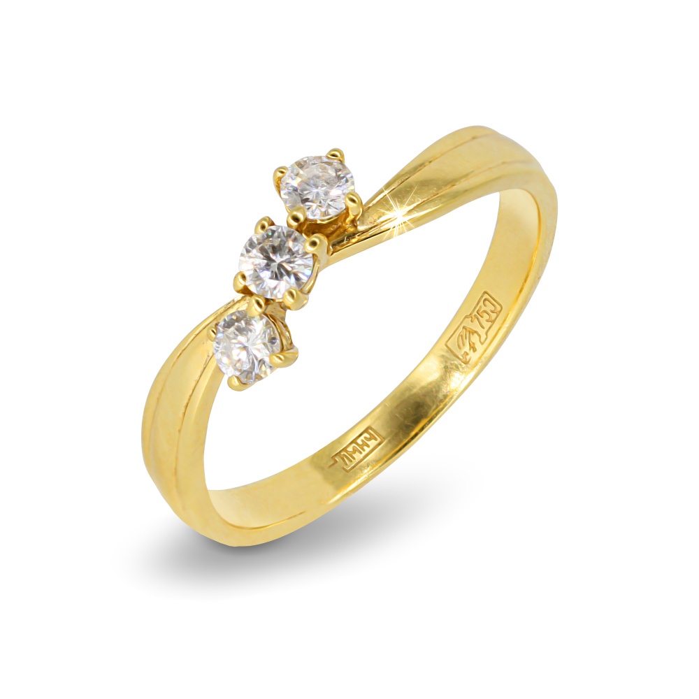 01К643856 Кольцо (Au 750)